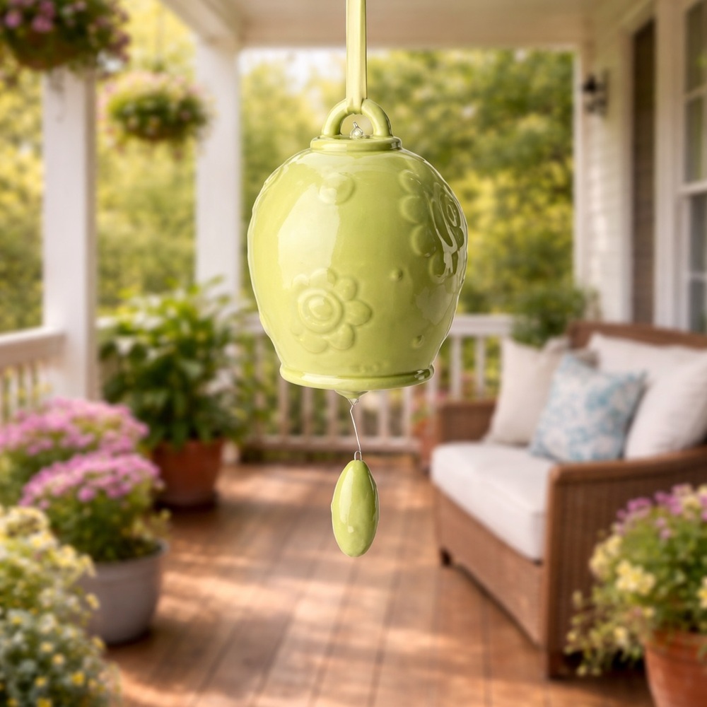Boston International Ceramic Hanging Bell Wind Chime Set of 3 – NWT - Picture 4 of 13
